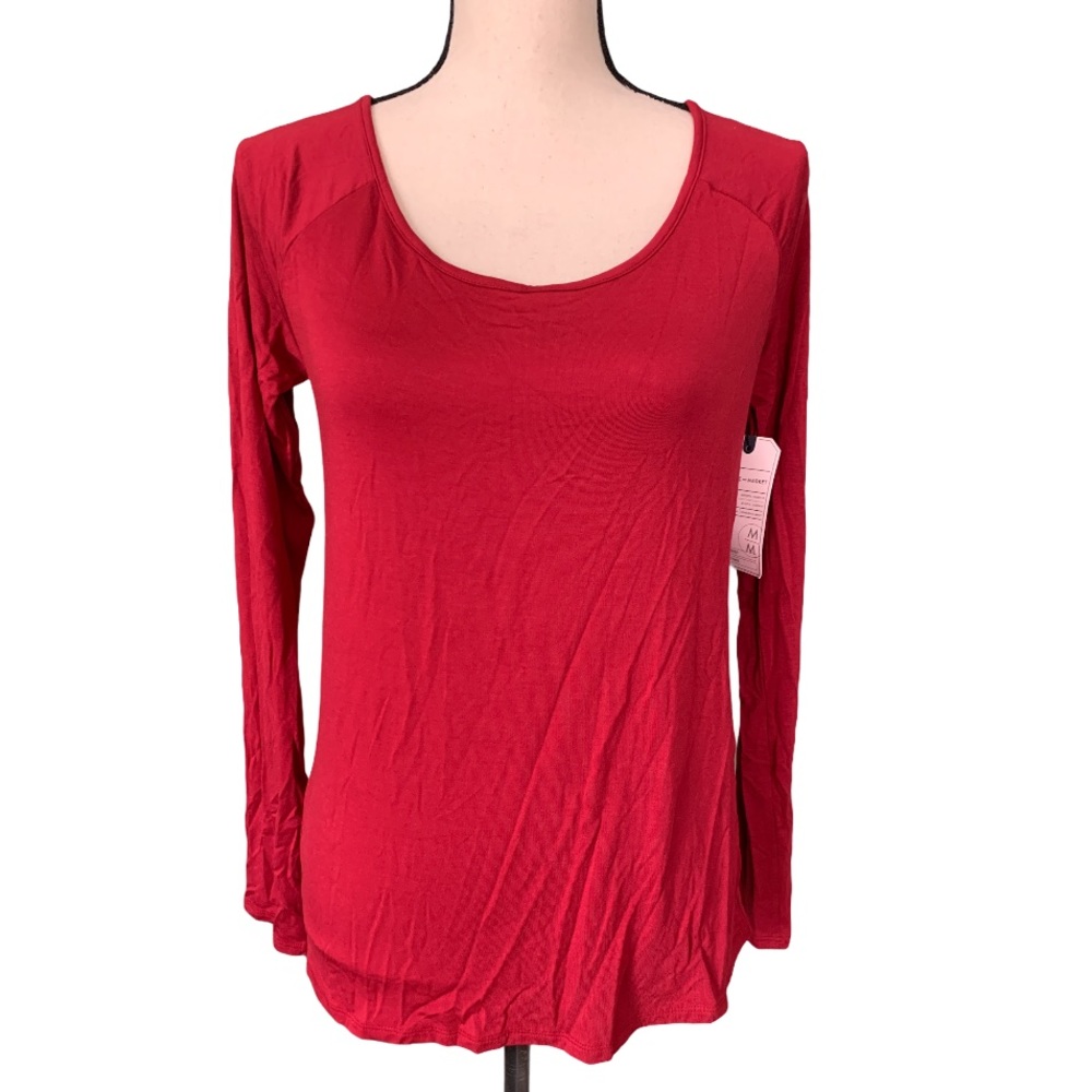 NEW Melrose & Market Red Long Sleeve Tee
